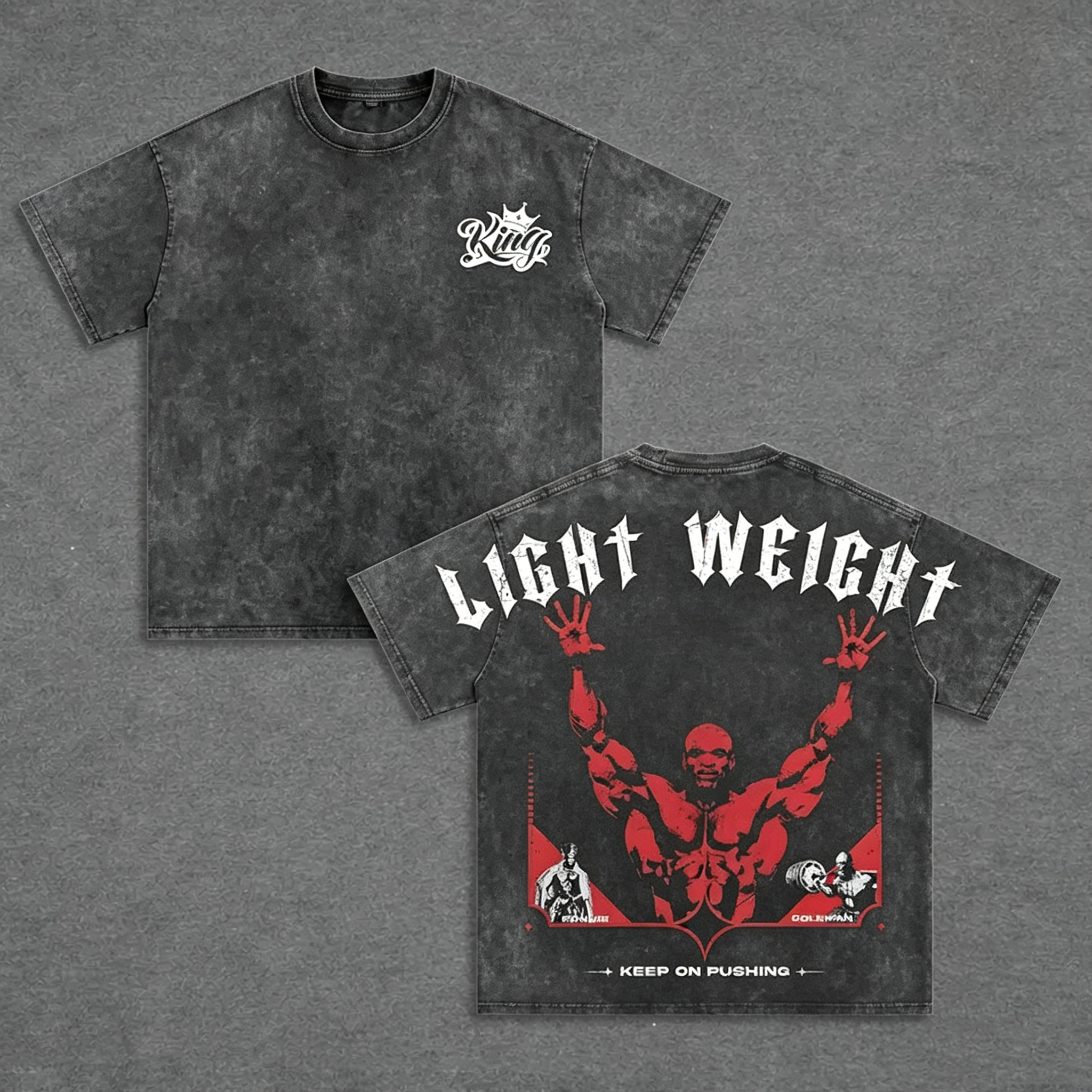Ronnie Coleman inspired Graphic Unisex Washed T-Shirt
