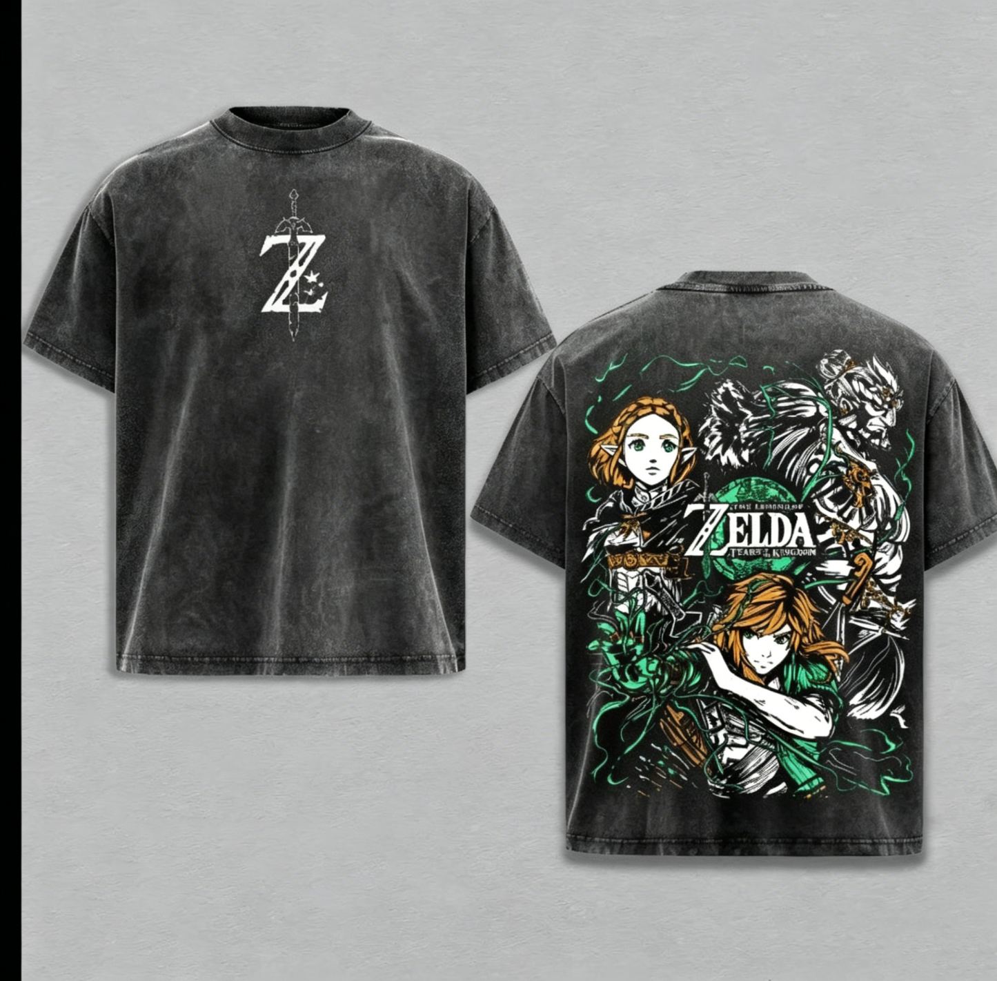 The Legend of Zelda Game Unisex Washed T-Shirt