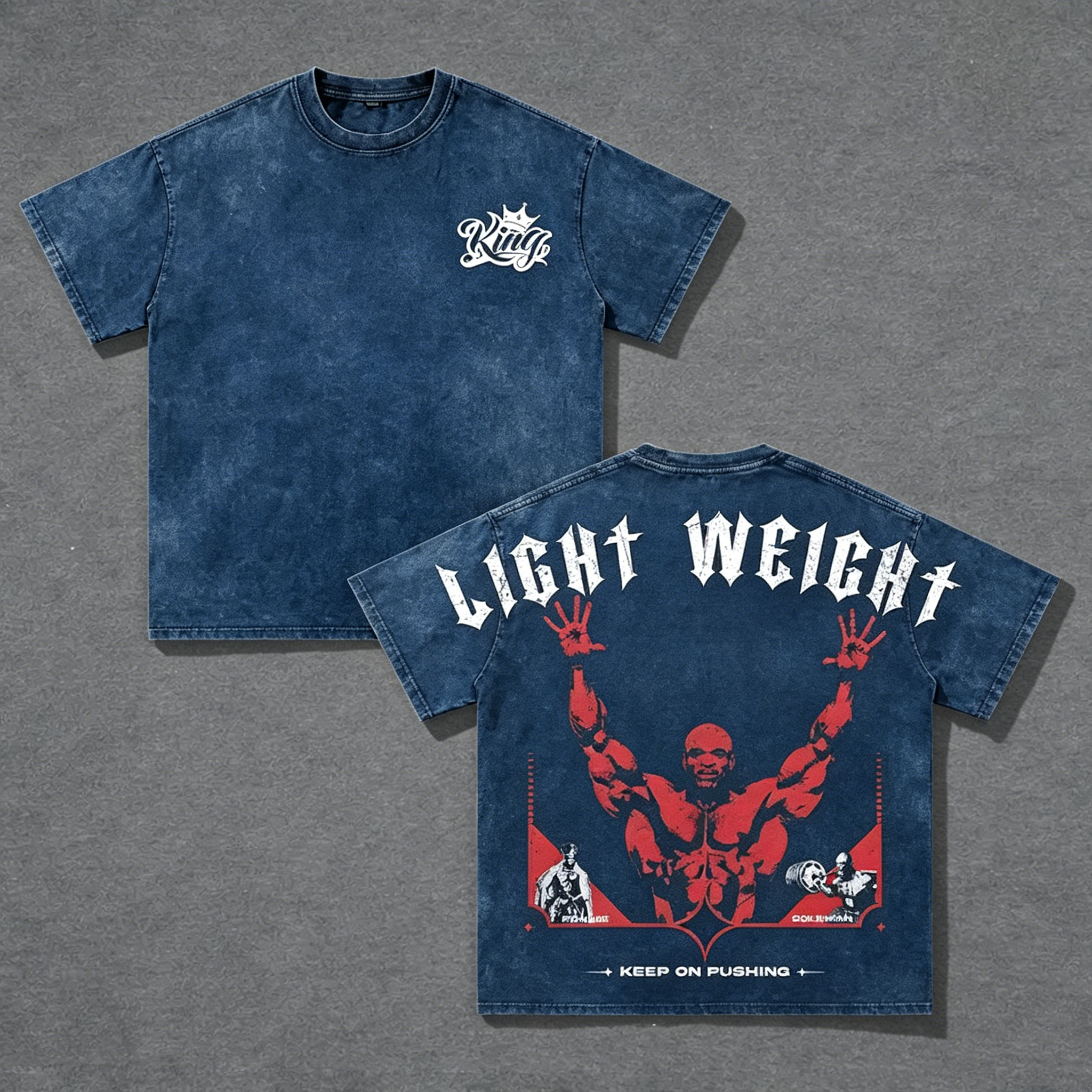 Ronnie Coleman inspired Graphic Unisex Washed T-Shirt