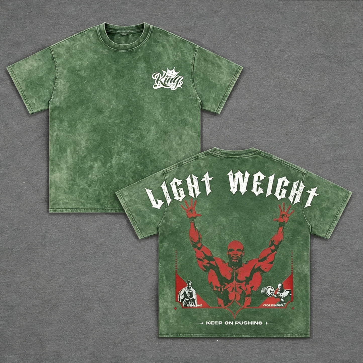 Ronnie Coleman inspired Graphic Unisex Washed T-Shirt