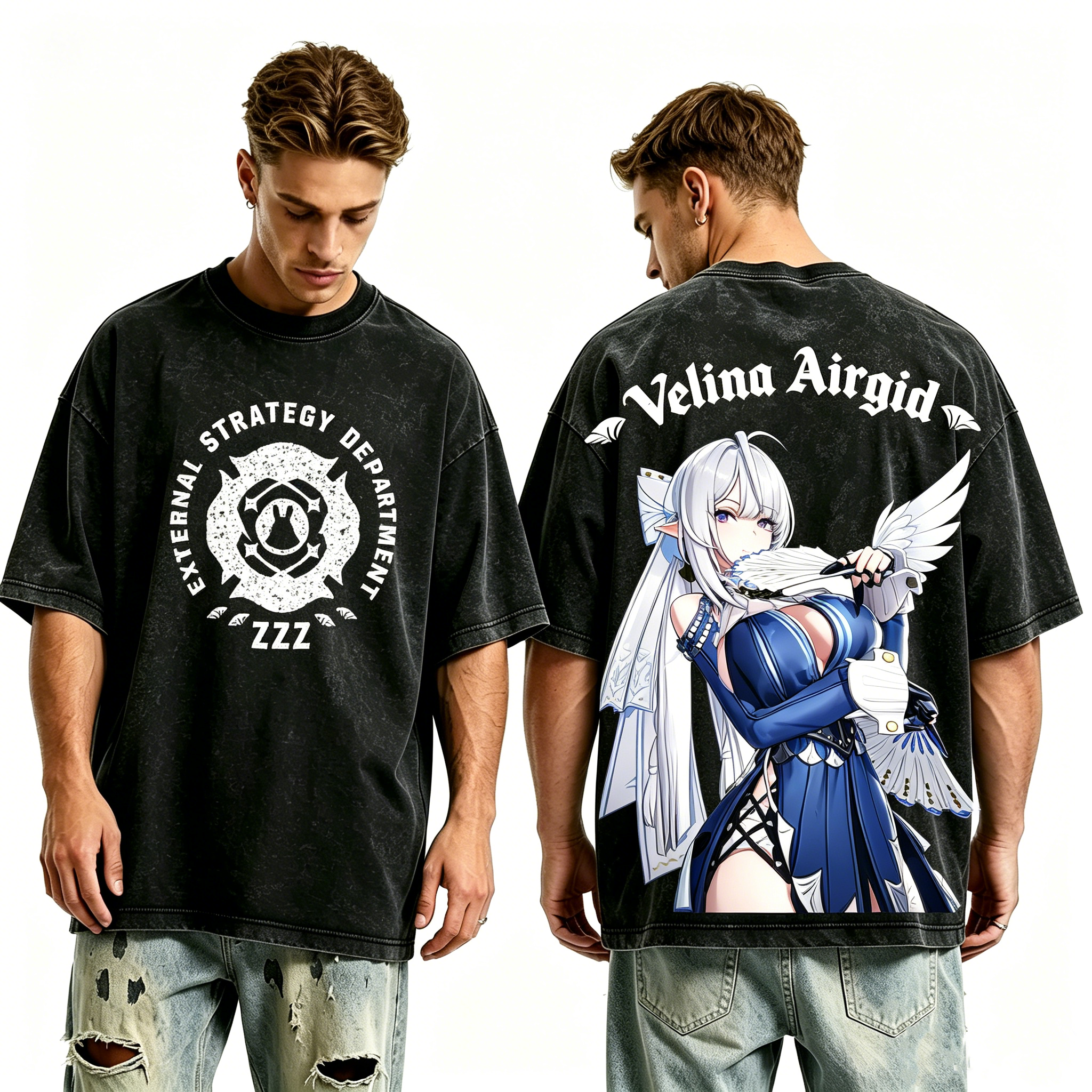 Velina Airgid Zenless Zone Zero Unisex Washed T-Shirt