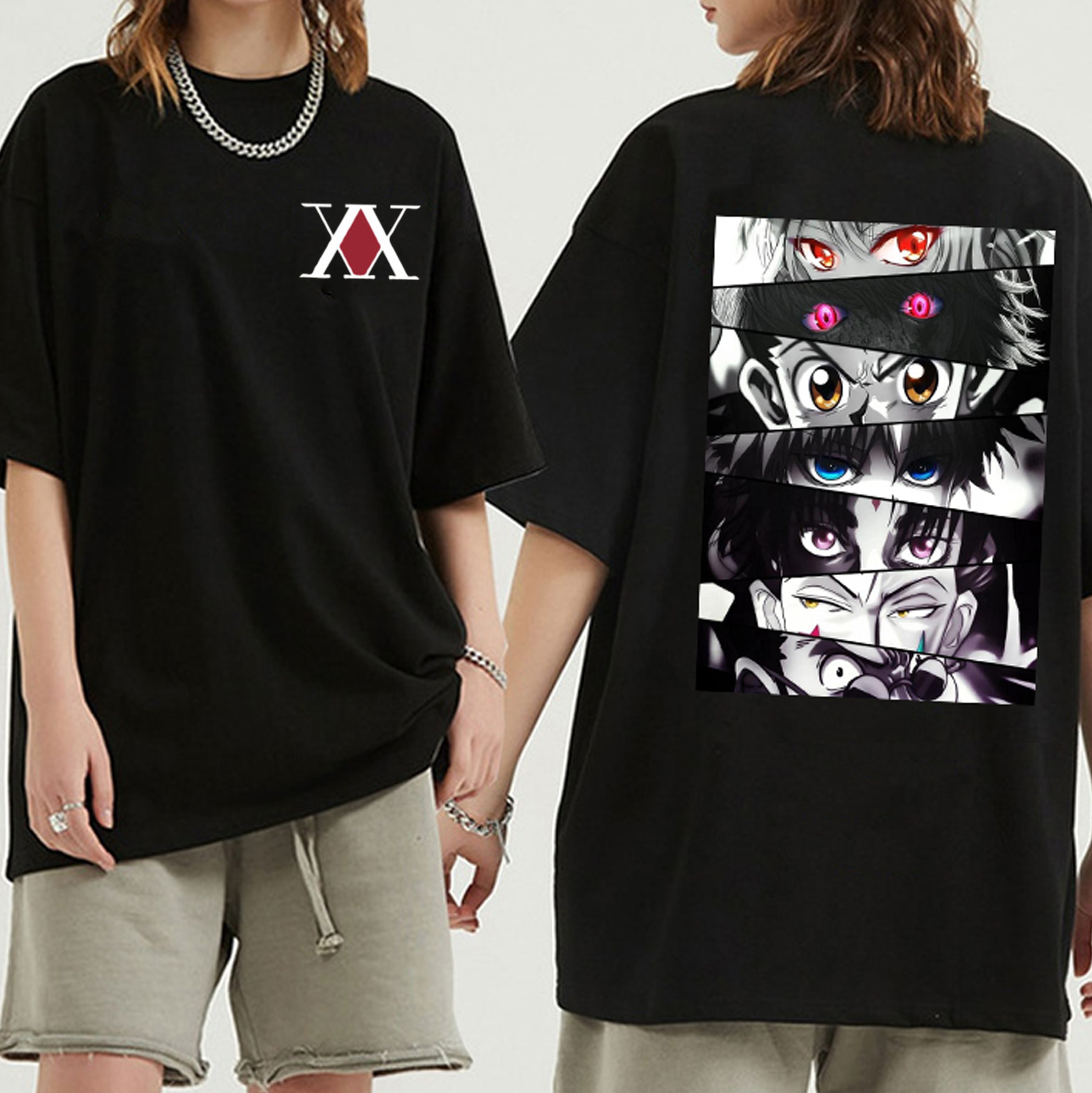 Hunter X Hunter Anime Unisex Washed T-Shirt