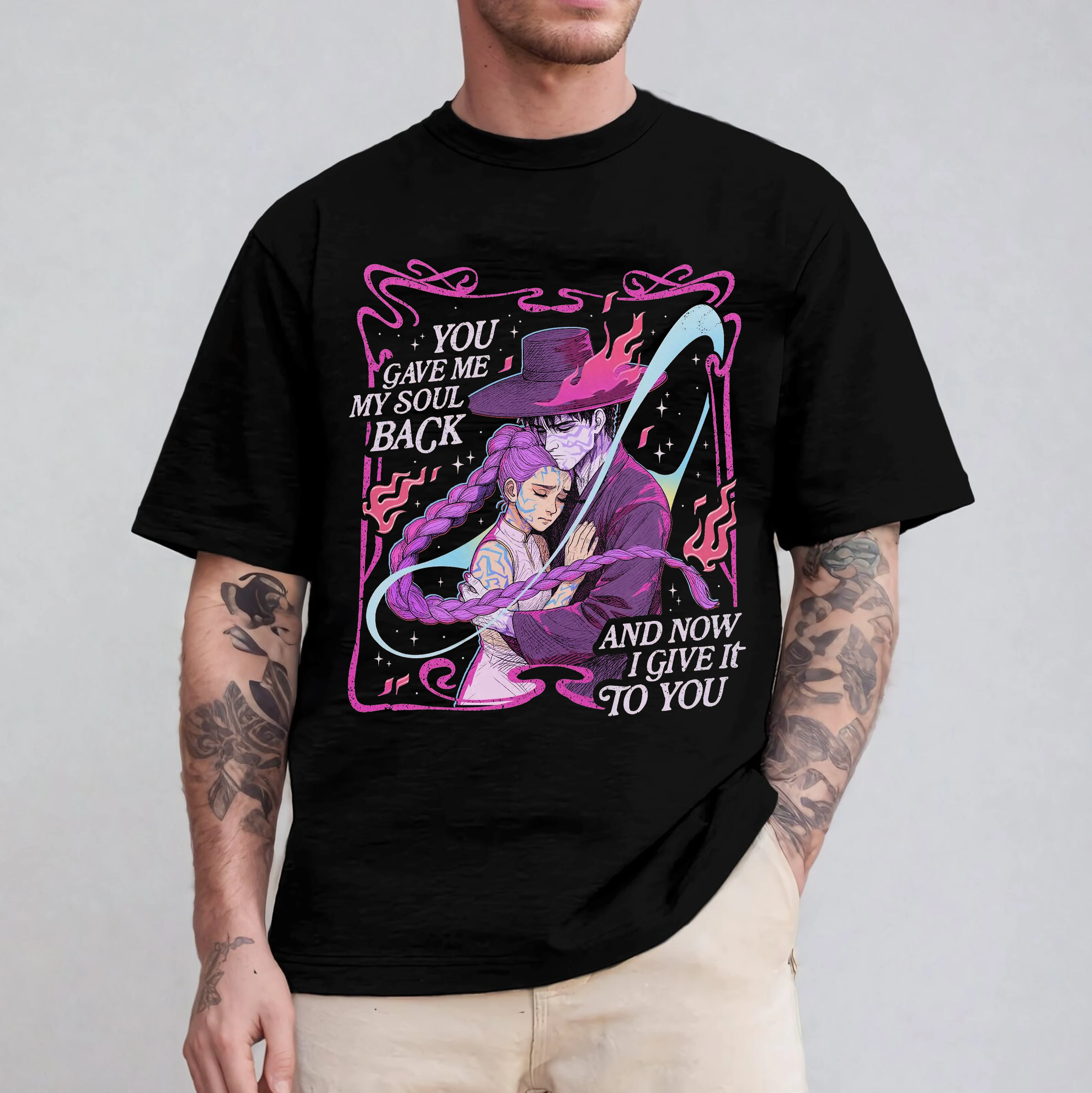 Rumi Jinu You Give Me My Soul Back Kpop Demon Hunter Unisex T-shirt/Crewneck/Hoodie