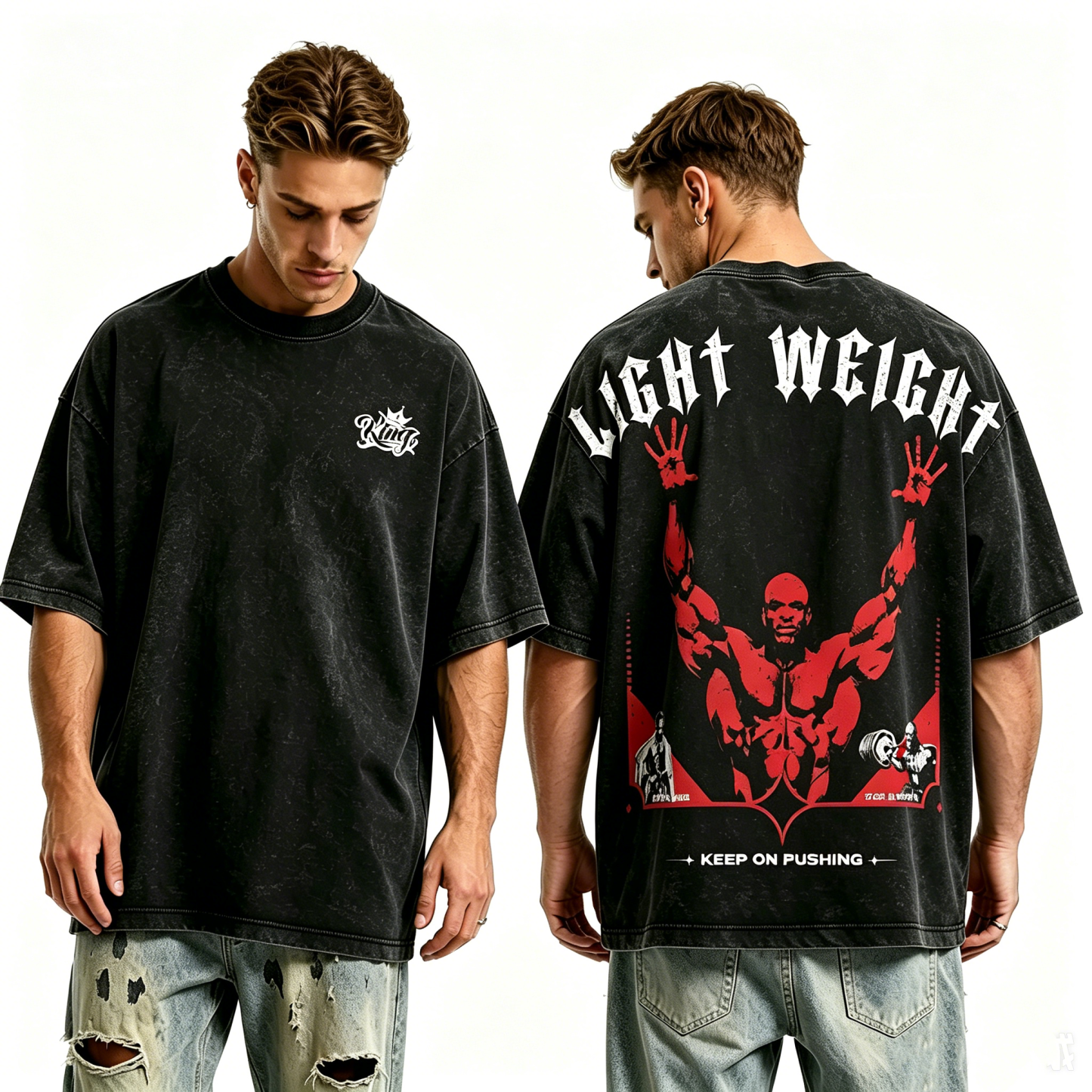 Ronnie Coleman inspired Graphic Unisex Washed T-Shirt