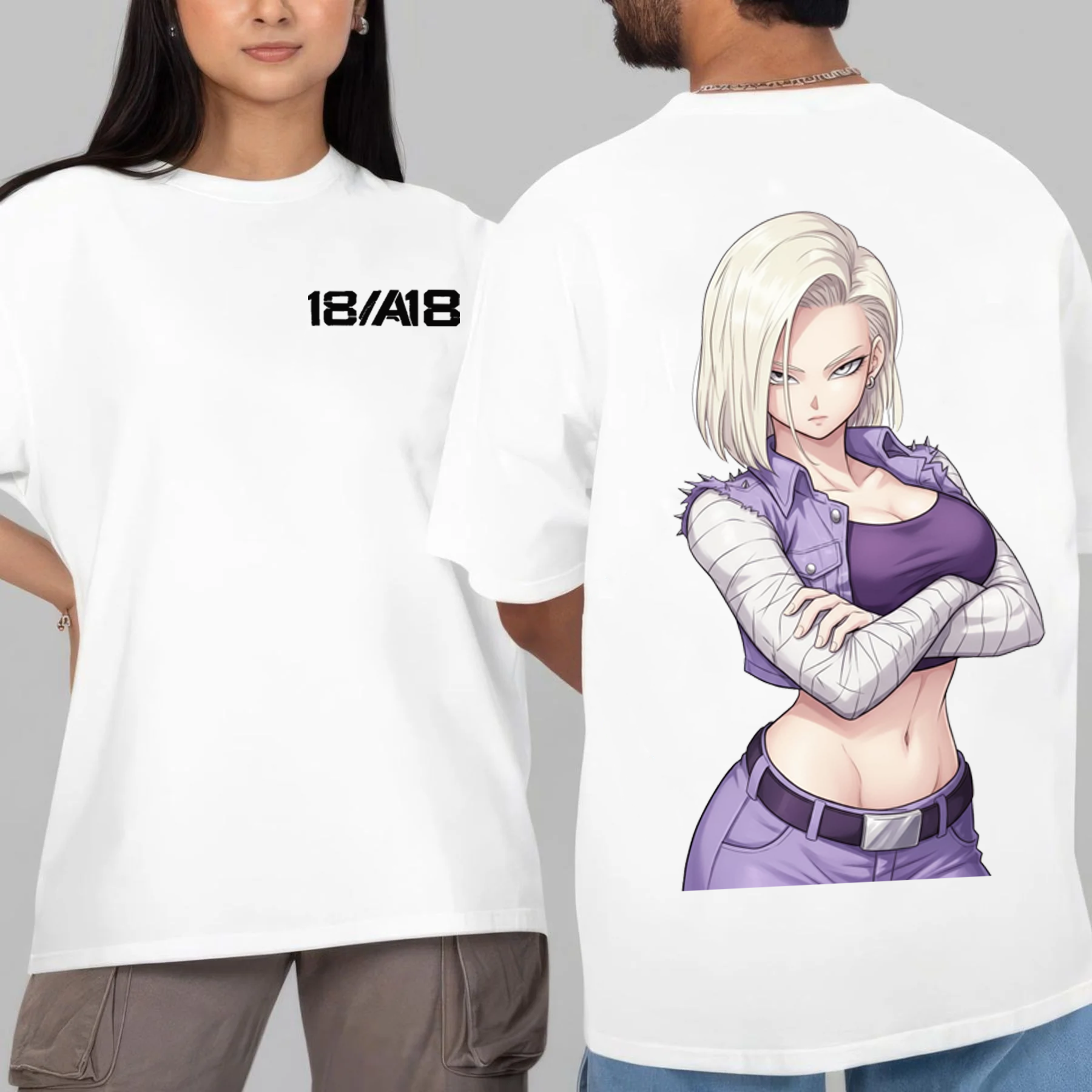Android 18,Dragon Ball Z Oversize Unisex Shirts/Crewneck/Hoodie