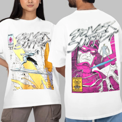 Marvel Silver Surfer Heavyweight Oversize Unisex Shirts/Crewneck/Hoodie
