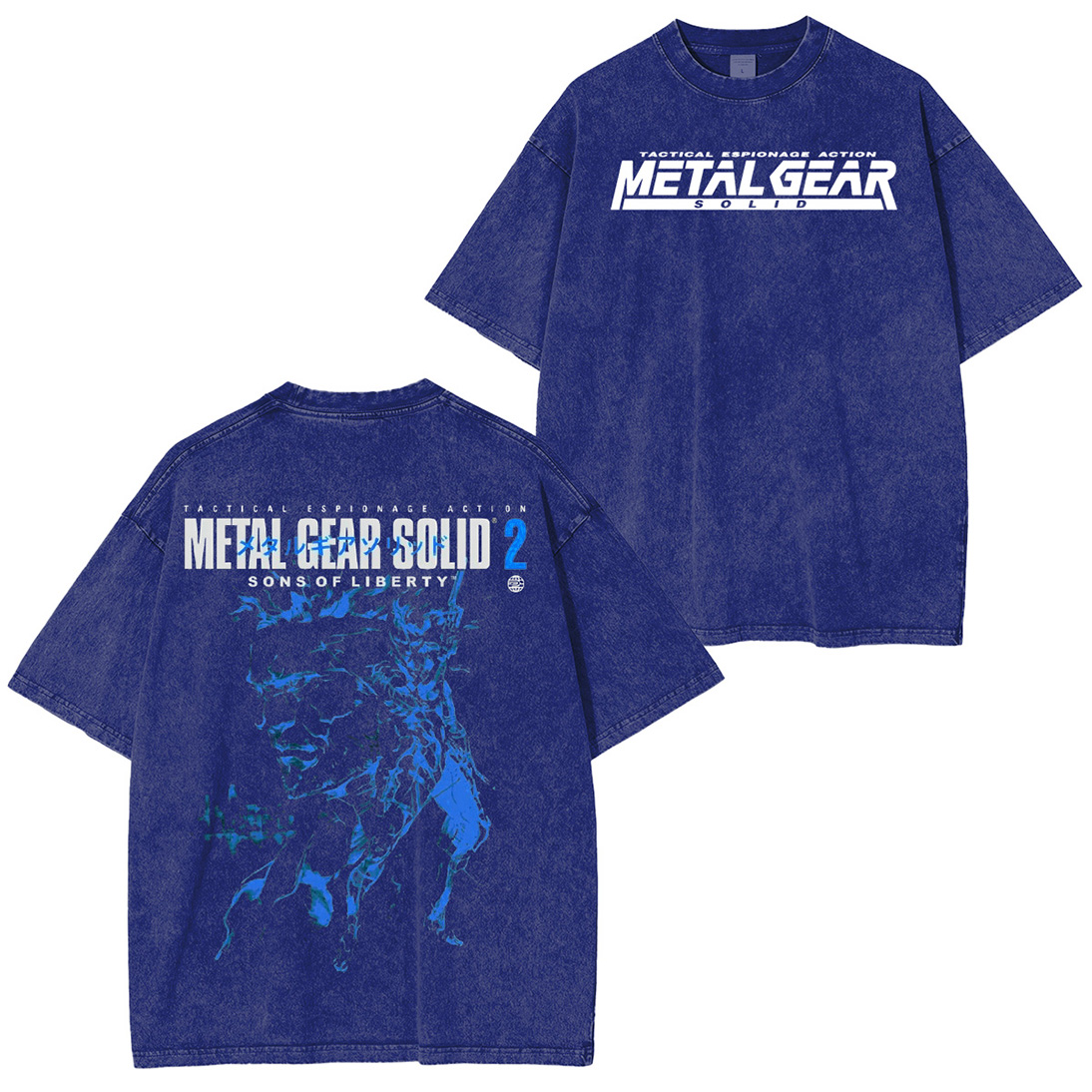 Tactical. Retro. Legendary. MGS2 Double Retro Washed T-Shirt