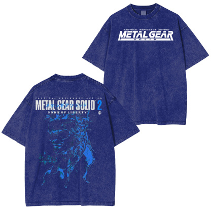 Tactical. Retro. Legendary. MGS2 Double Retro Washed T-Shirt