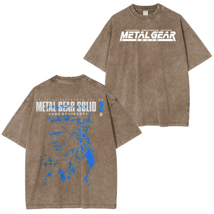 Tactical. Retro. Legendary. MGS2 Double Retro Washed T-Shirt