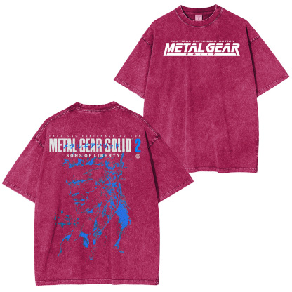 Tactical. Retro. Legendary. MGS2 Double Retro Washed T-Shirt