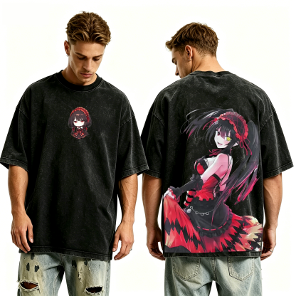 Kurumi Tokisaki Vintage Unisex Washed T-Shirt