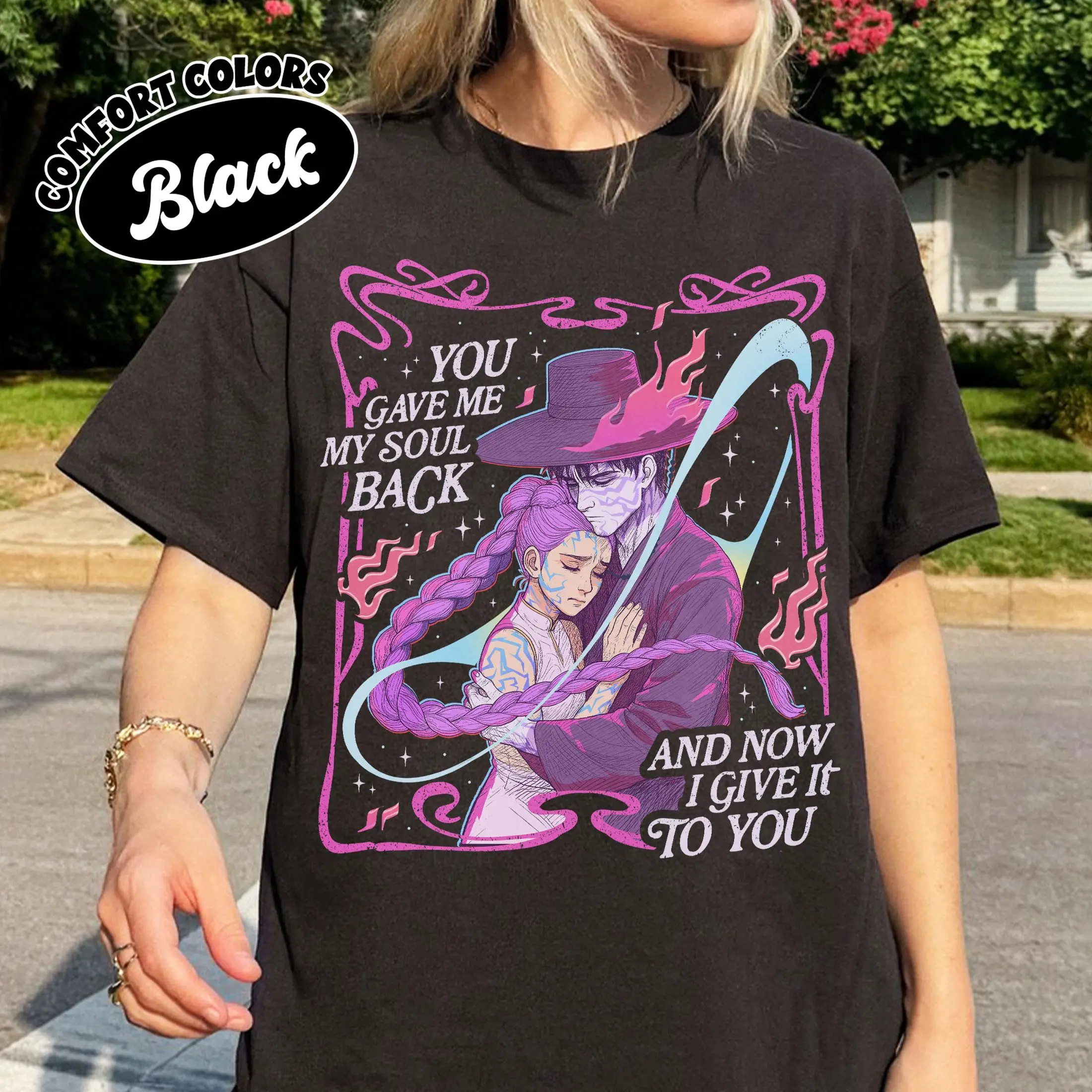 Rumi Jinu You Give Me My Soul Back Kpop Demon Hunter Unisex T-shirt/Crewneck/Hoodie
