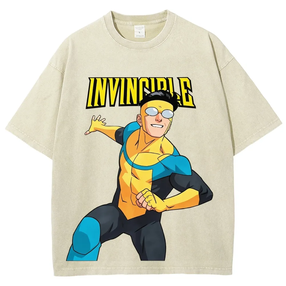 Invincible Unisex Washed T-Shirt