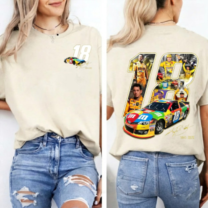 Vintage Kyle Busch 18 Tribute RIP Rowdy 1985-2026 Unisex Shirts/Crewneck/Hoodie