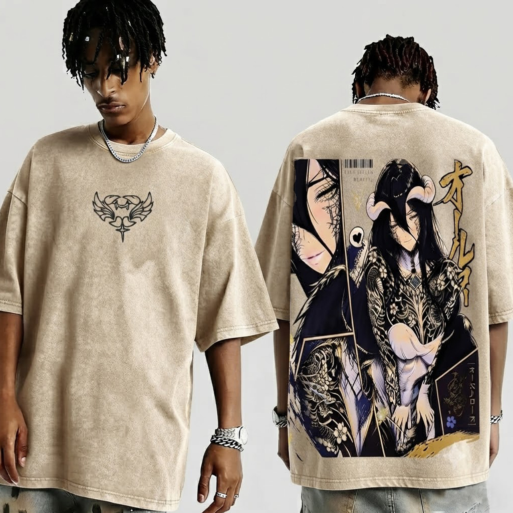 Overlord Albedo Vintage Washed T-shirt/Crewneck/Hoodie