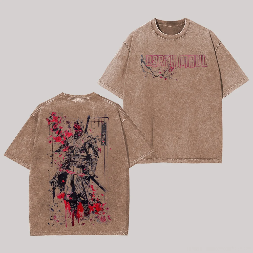 Star Wars Darth Maul Printed Unisex Washed T-Shirt