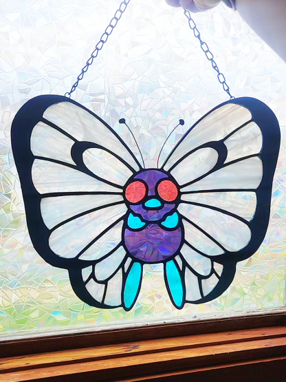 Pokemon Faux Stained Glass Suncatcher