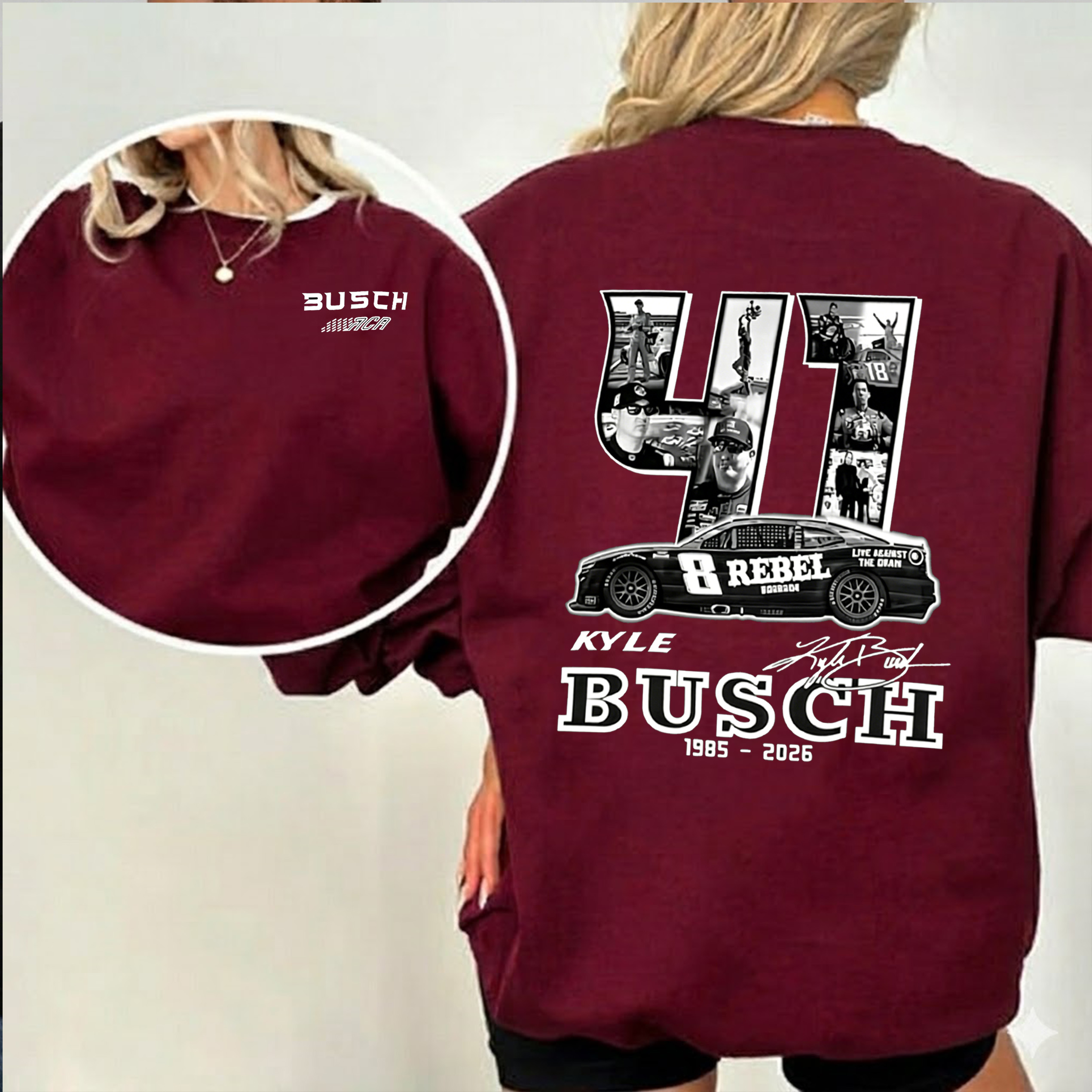 RIP Kyle Busch Unisex Shirts/Crewneck/Hoodie