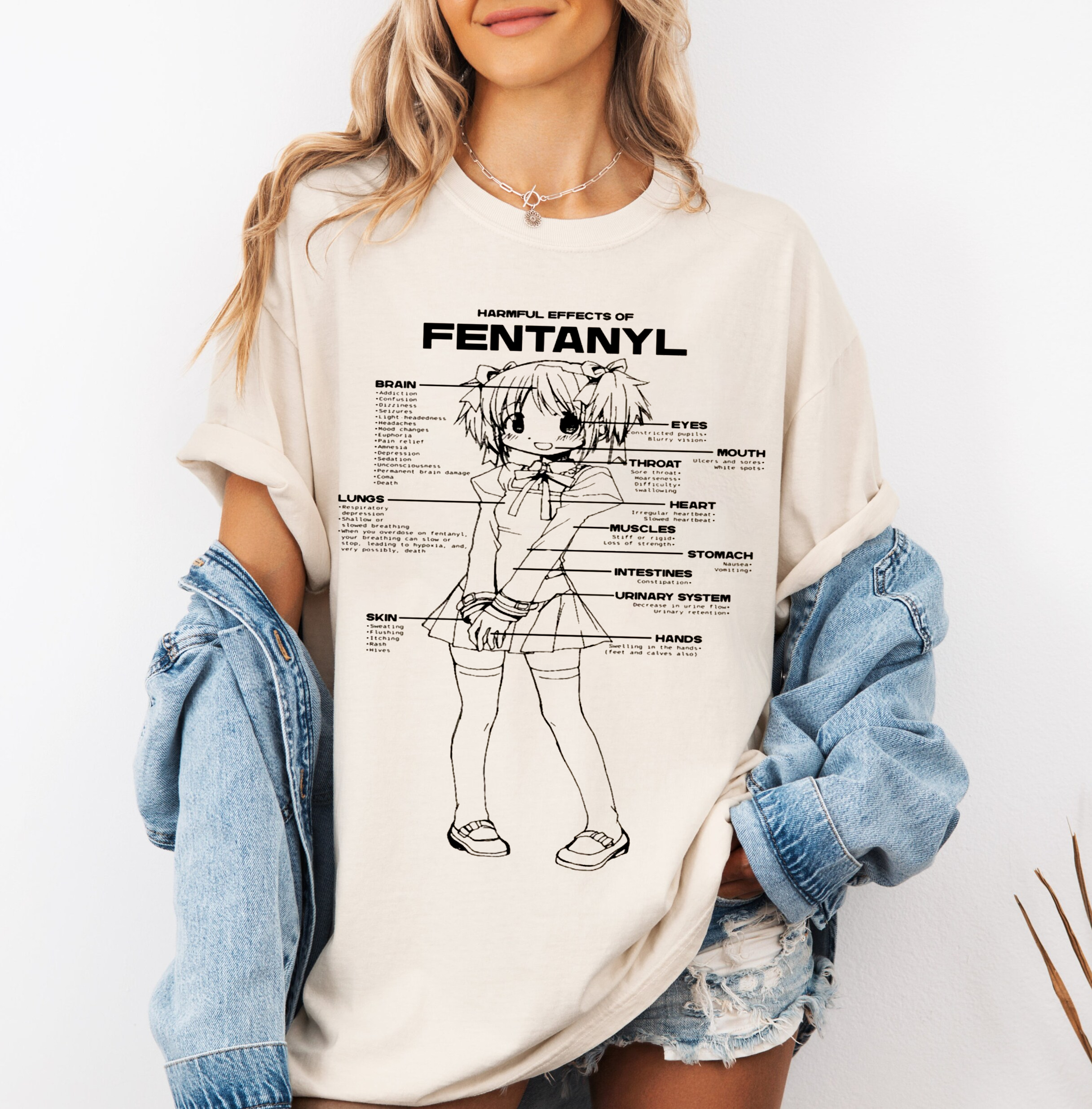 Fentanyl Madoka Oversize Unisex Shirts/Crewneck/Hoodie
