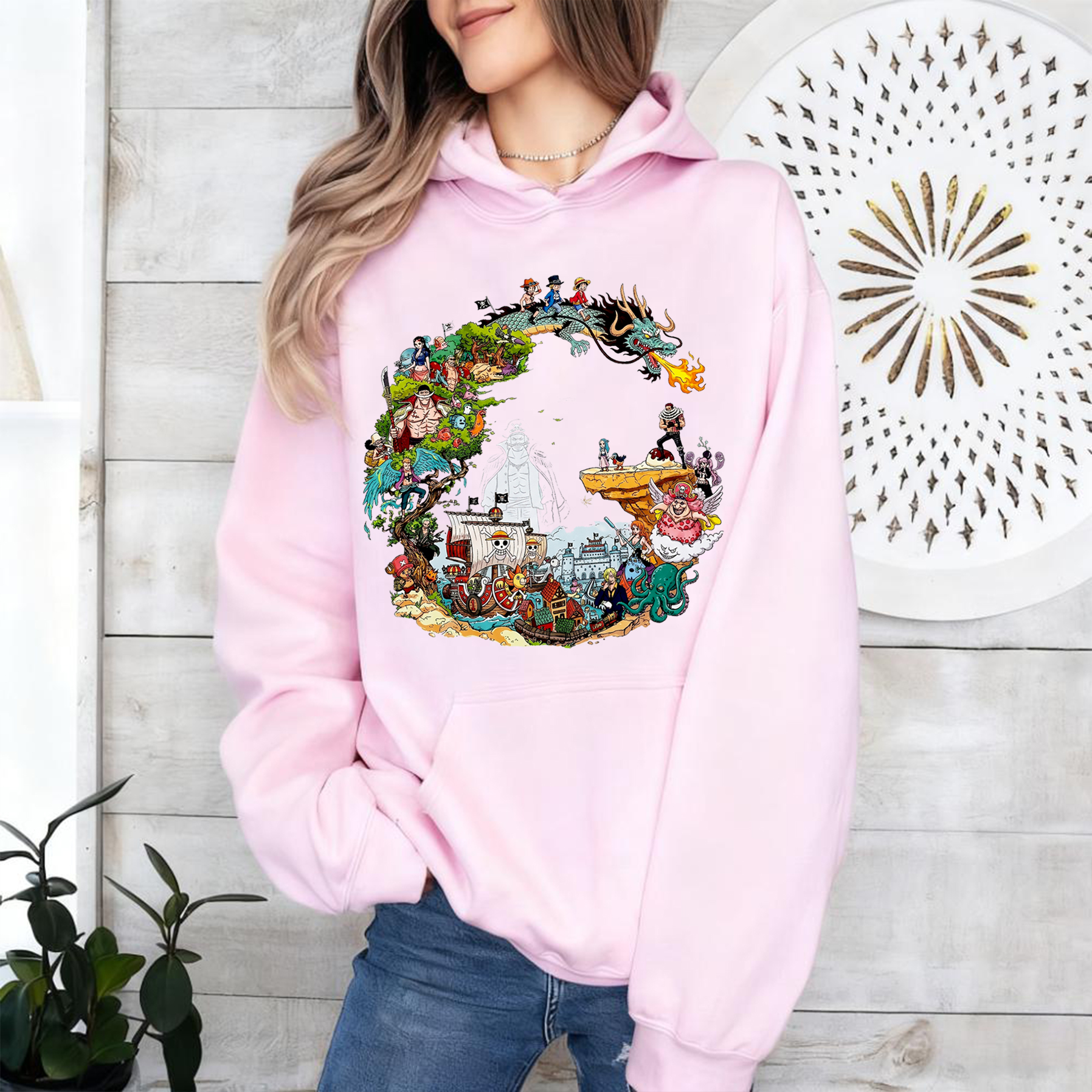 One Piece Anime World Oversized T-shirt/Crewneck/Hoodie