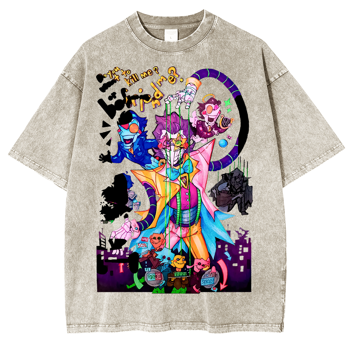 [Copy]Deltarune Funny Tenna Washed T-shirt/Crewneck/Hoodie