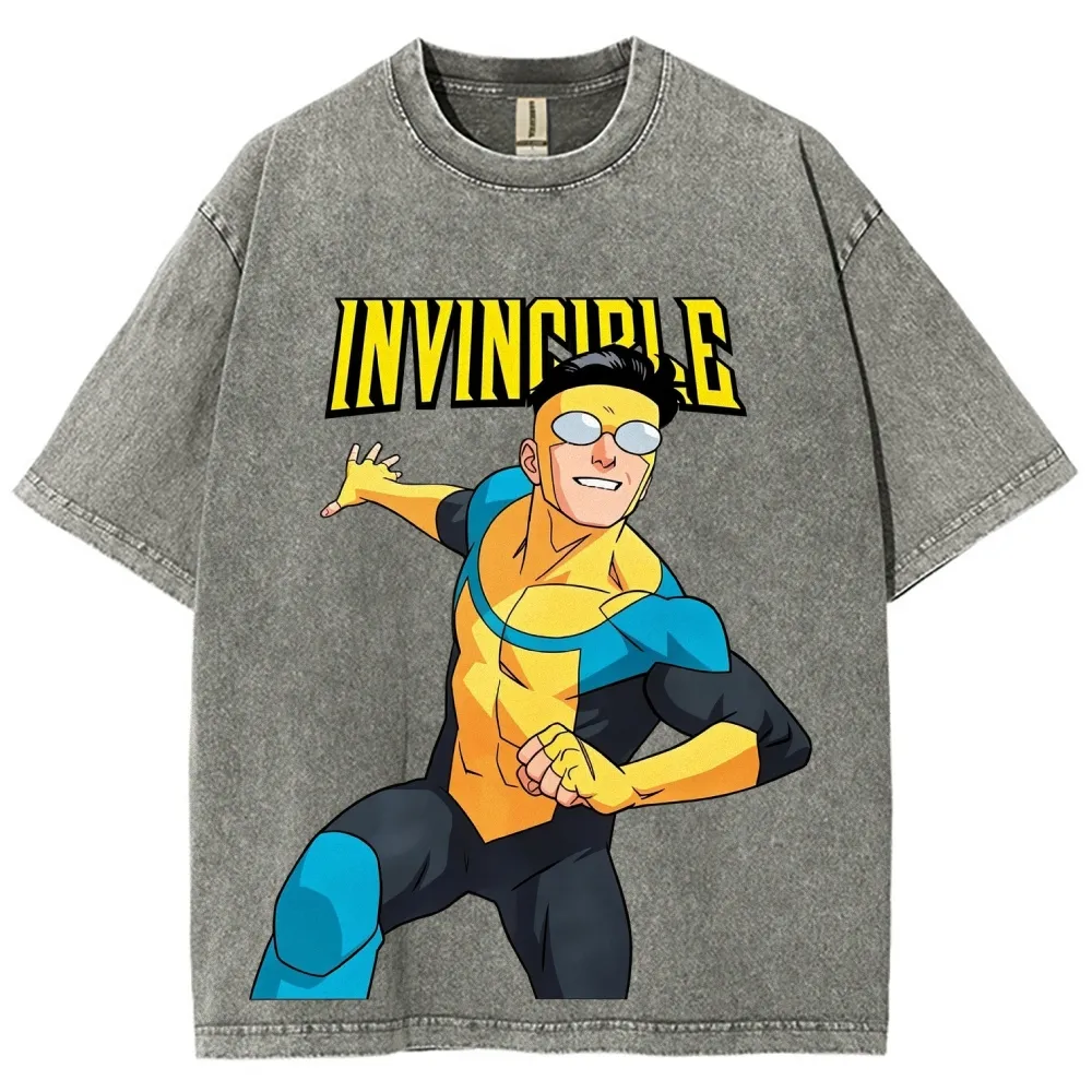 Invincible Unisex Washed T-Shirt