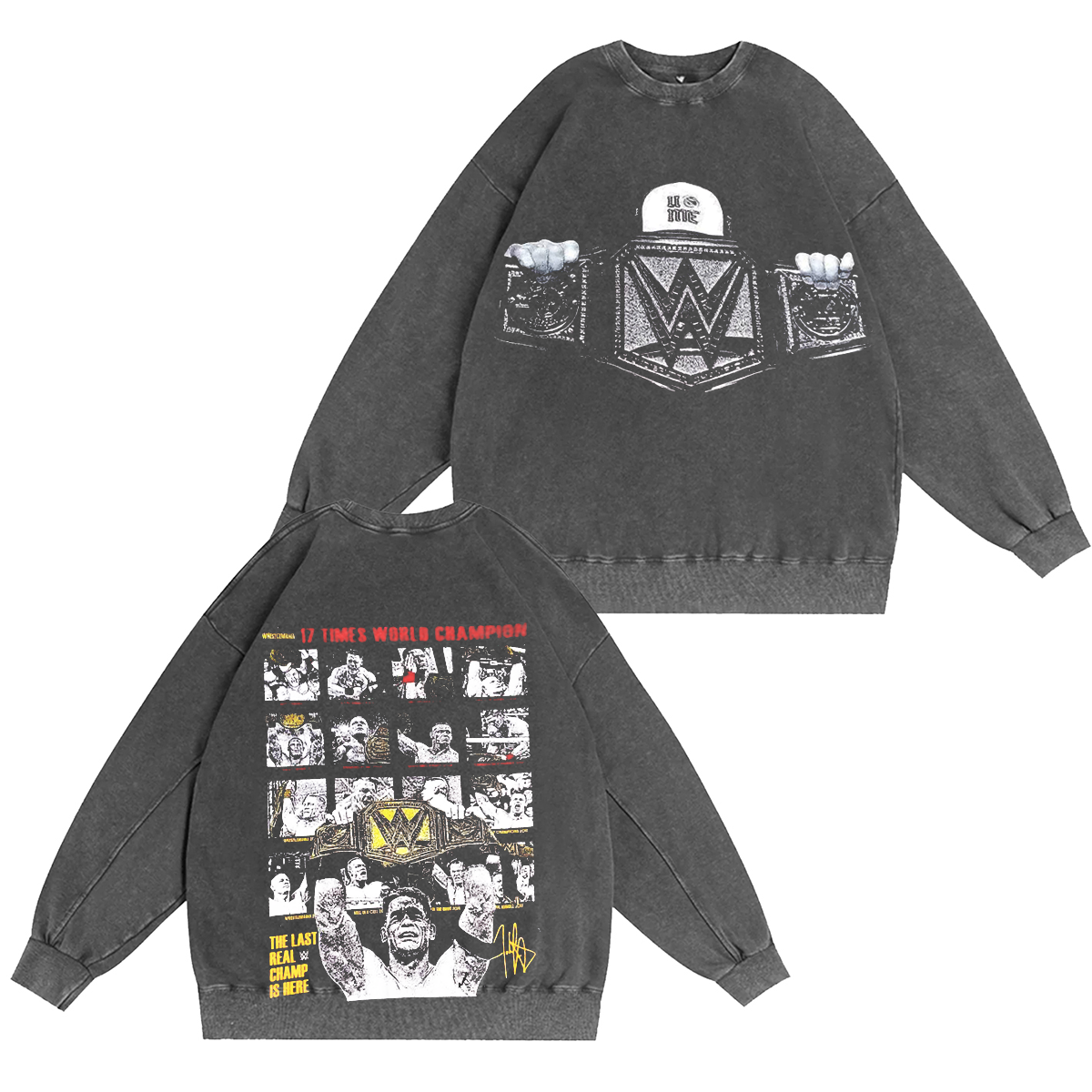 John Cena 17x Champion WWE Legacy Oversized T-shirt/Crewneck/Hoodie