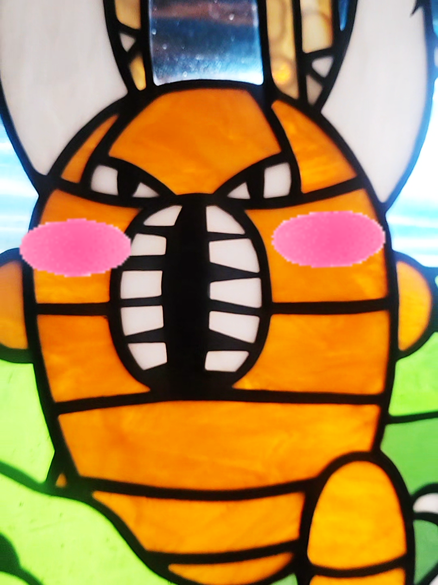 Pokemon Faux Stained Glass Suncatcher