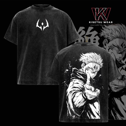 Gaara Naruto Anime Anime Double  Vintage Washed T-shirt/Crewneck/Hoodie
