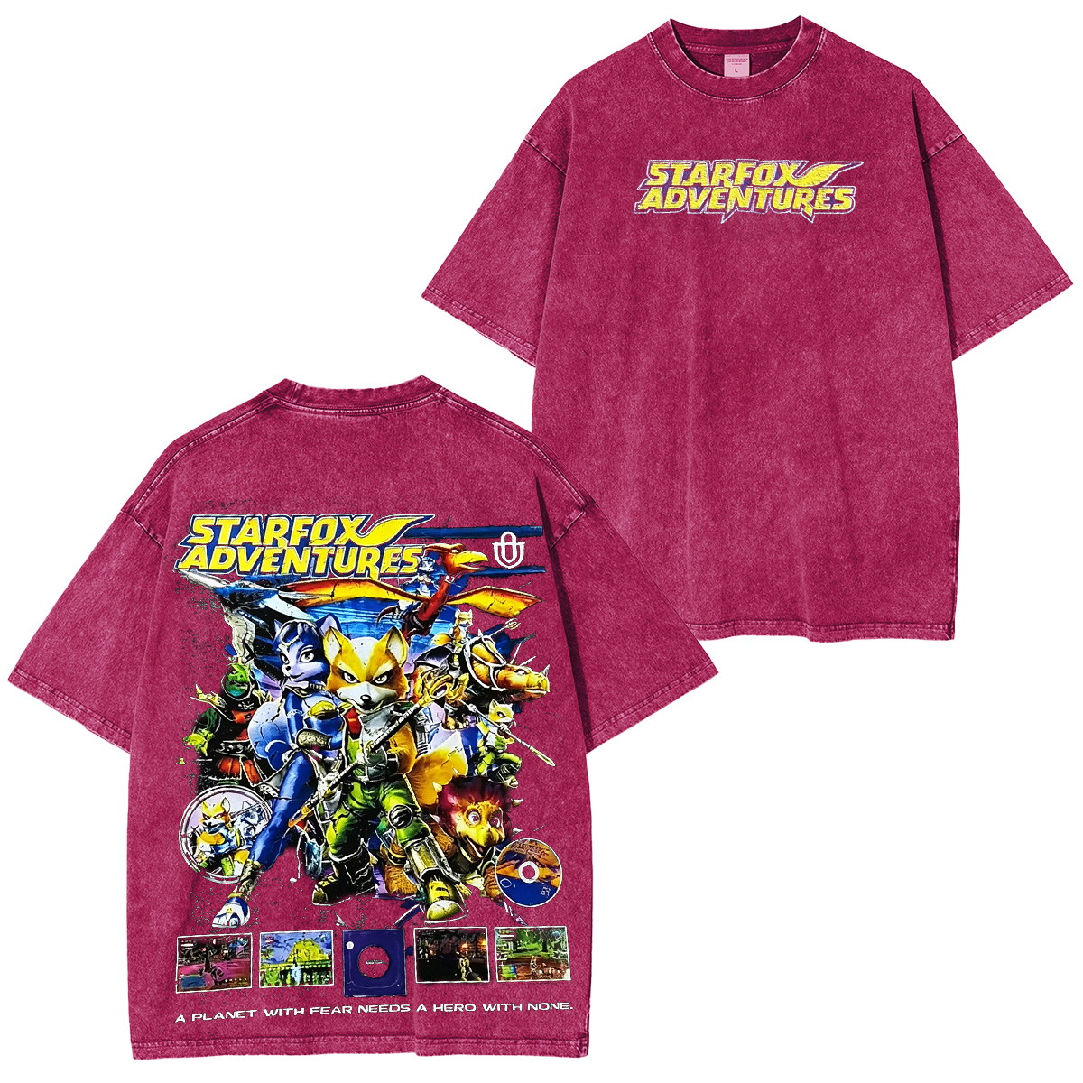 Star Fox Oversized Unisex Washed T-Shirt
