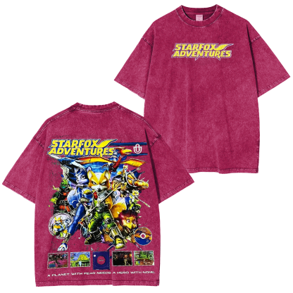 Star Fox Oversized Unisex Washed T-Shirt