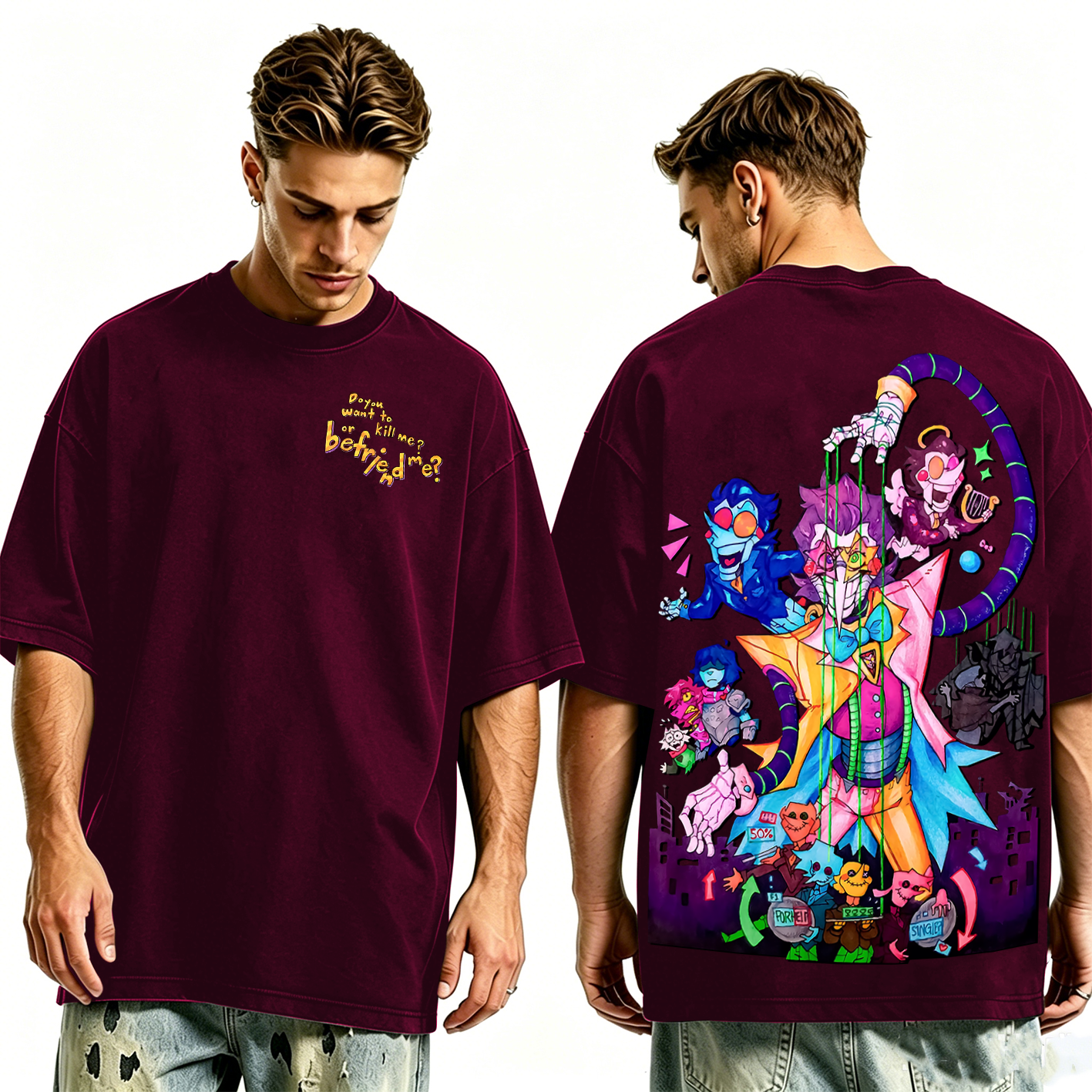 Deltarune Funny Tenna Washed T-shirt/Crewneck/Hoodie