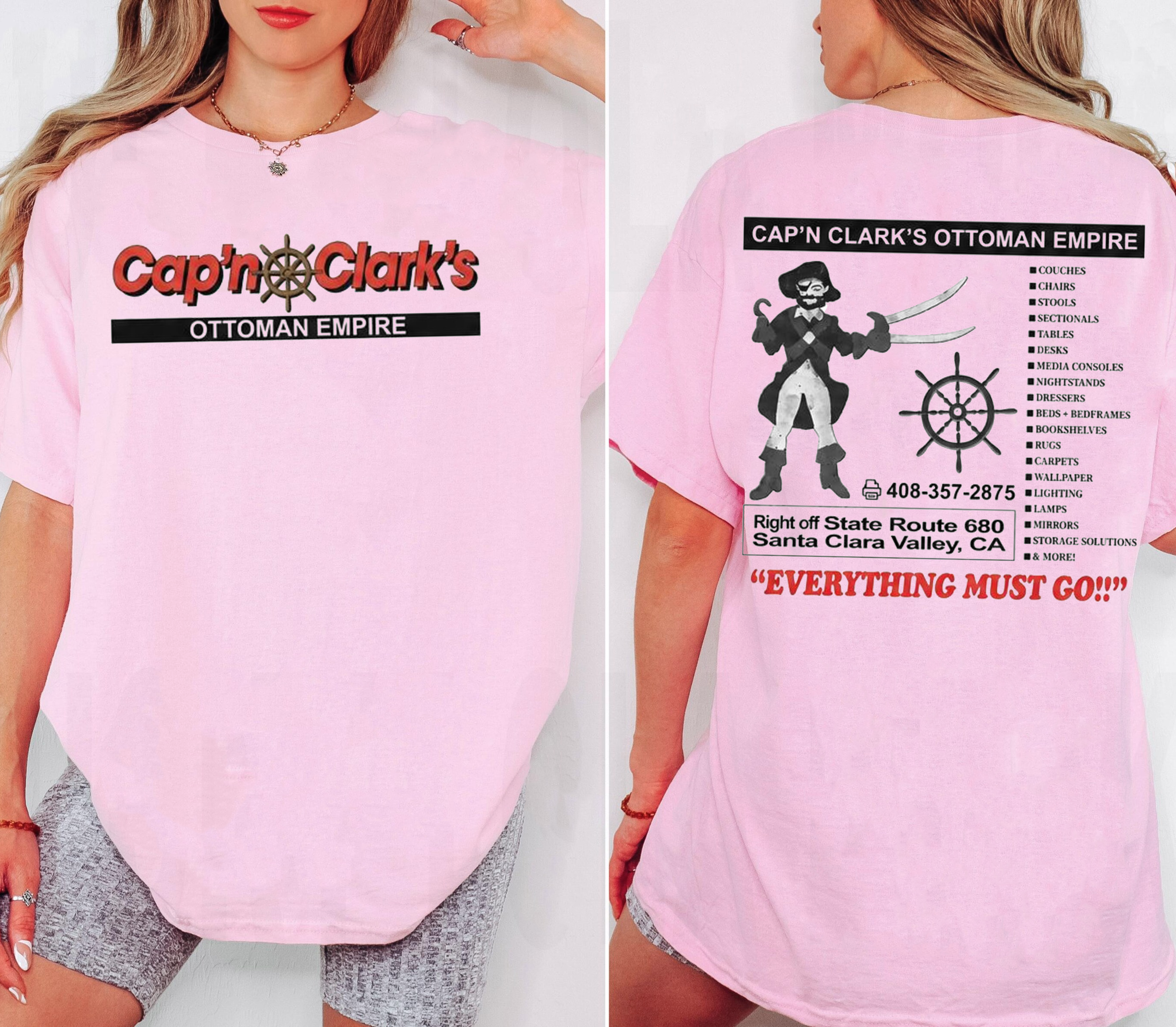 Backrooms Movie,Cap'n Clark's Ottoman Empire, Retro Horror Movie Unisex Shirts/Crewneck/Hoodie