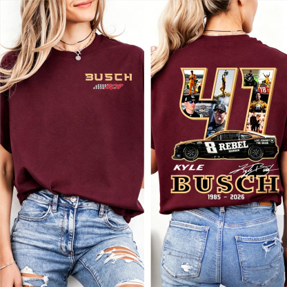 RIP Kyle Busch Rowdy Nascar Legend Memorial  Unisex Shirts/Crewneck/Hoodie