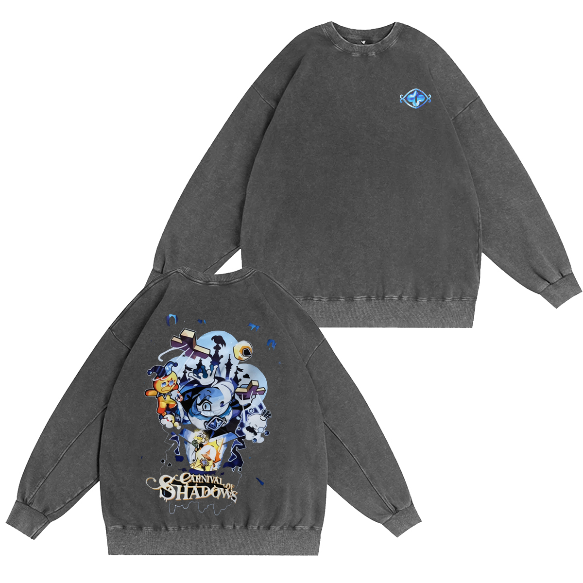 CookieRun: Kingdom Gingerbread Man Kingdom Shadow Milk Vintage Washed T-shirt/Crewneck/Hoodie