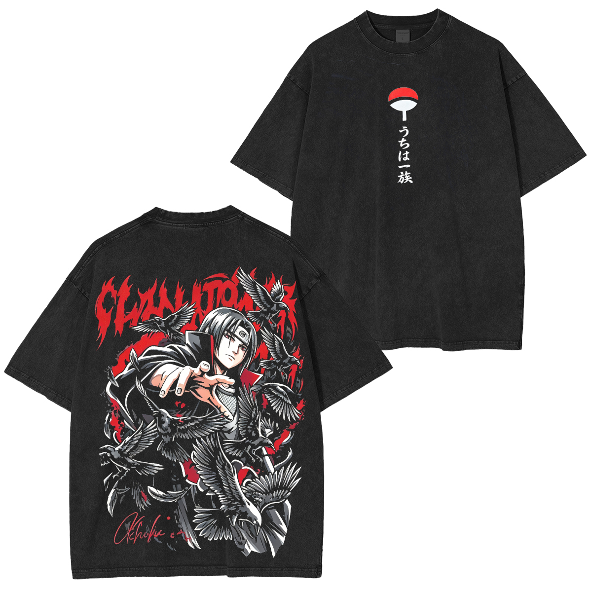Itachi Uchiha Naruto Vintage Washed T-shirt/Crewneck/Hoodie