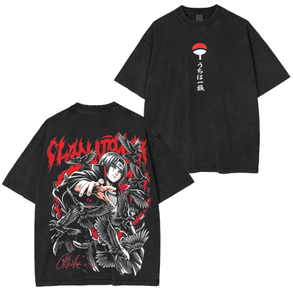 Itachi Uchiha Naruto Vintage Washed T-shirt/Crewneck/Hoodie
