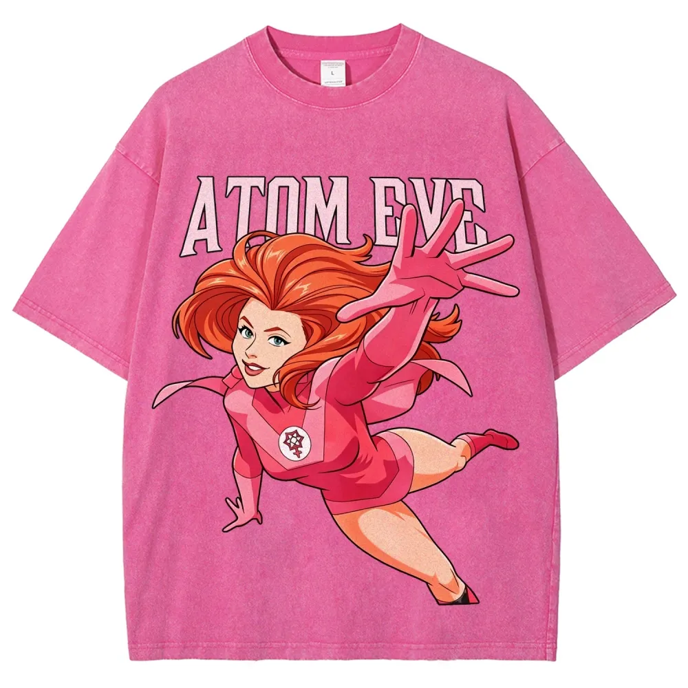 Atom Eve Invincible  Unisex Washed T-Shirt