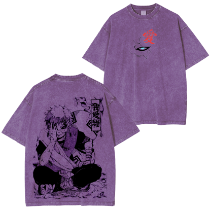 Naruto Vintage Unisex  Washed T-Shirt