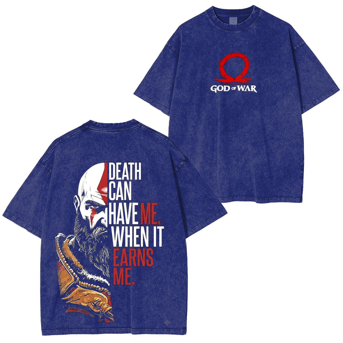 God killer  God Of War Unisex Washed T-Shirt