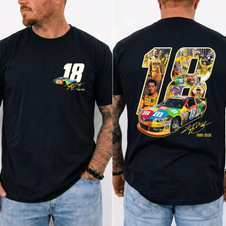 Vintage Kyle Busch 18 Tribute RIP Rowdy 1985-2026 Unisex Shirts/Crewneck/Hoodie