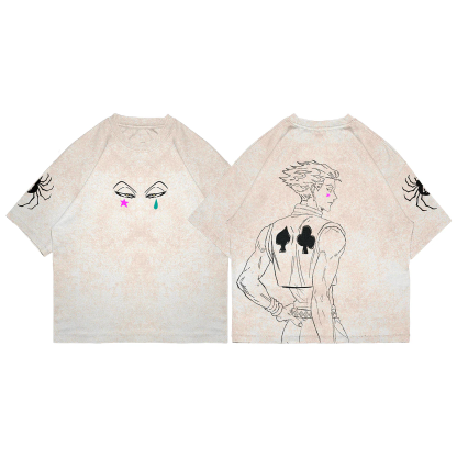 Hisoka Hunter x Hunter Anime Washed T-shirt/Crewneck/Hoodie