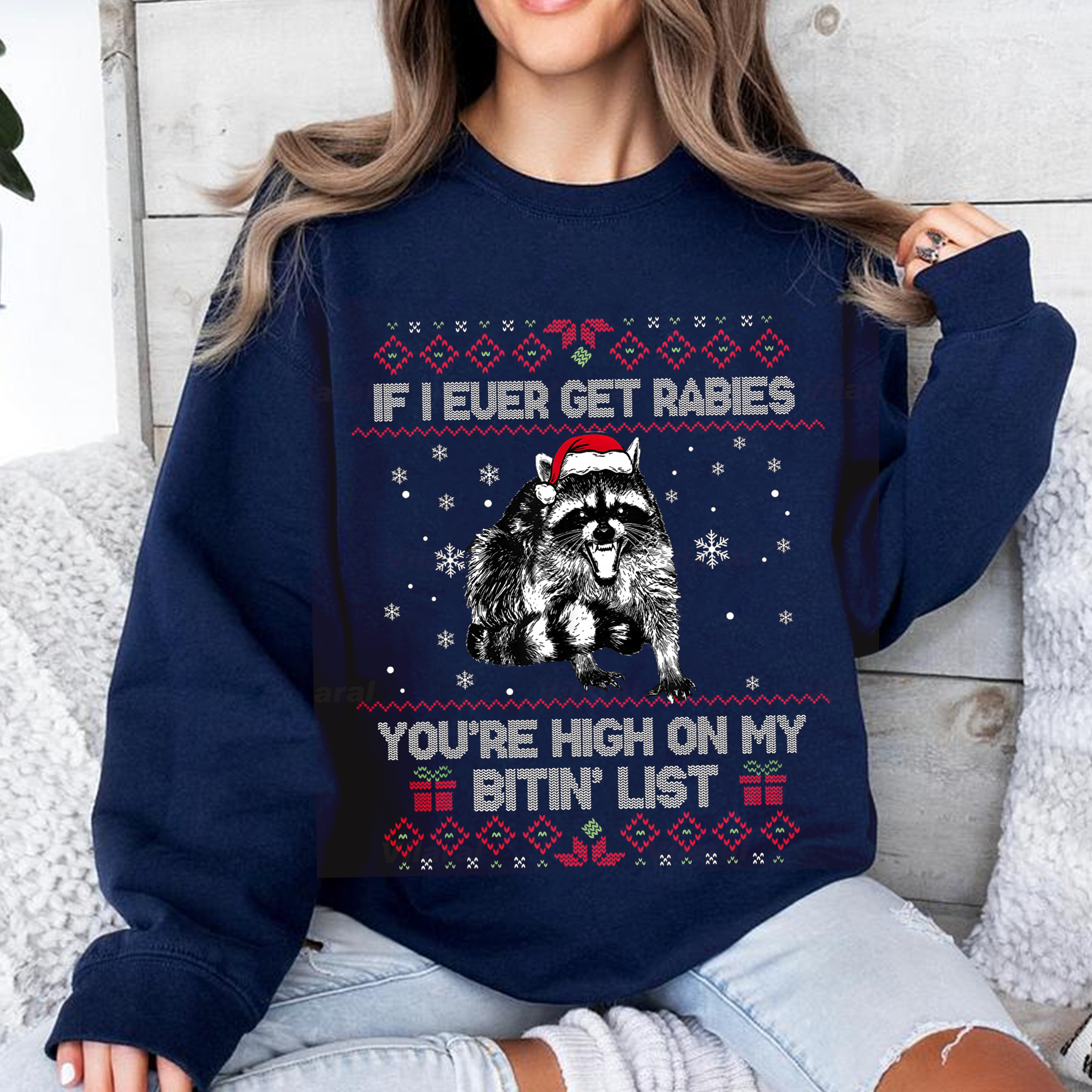 Rabies Raccoon,If I Ever Get Rabies You’re High On My Bitin’ List Unisex T-shirt/Crewneck/Hoodie