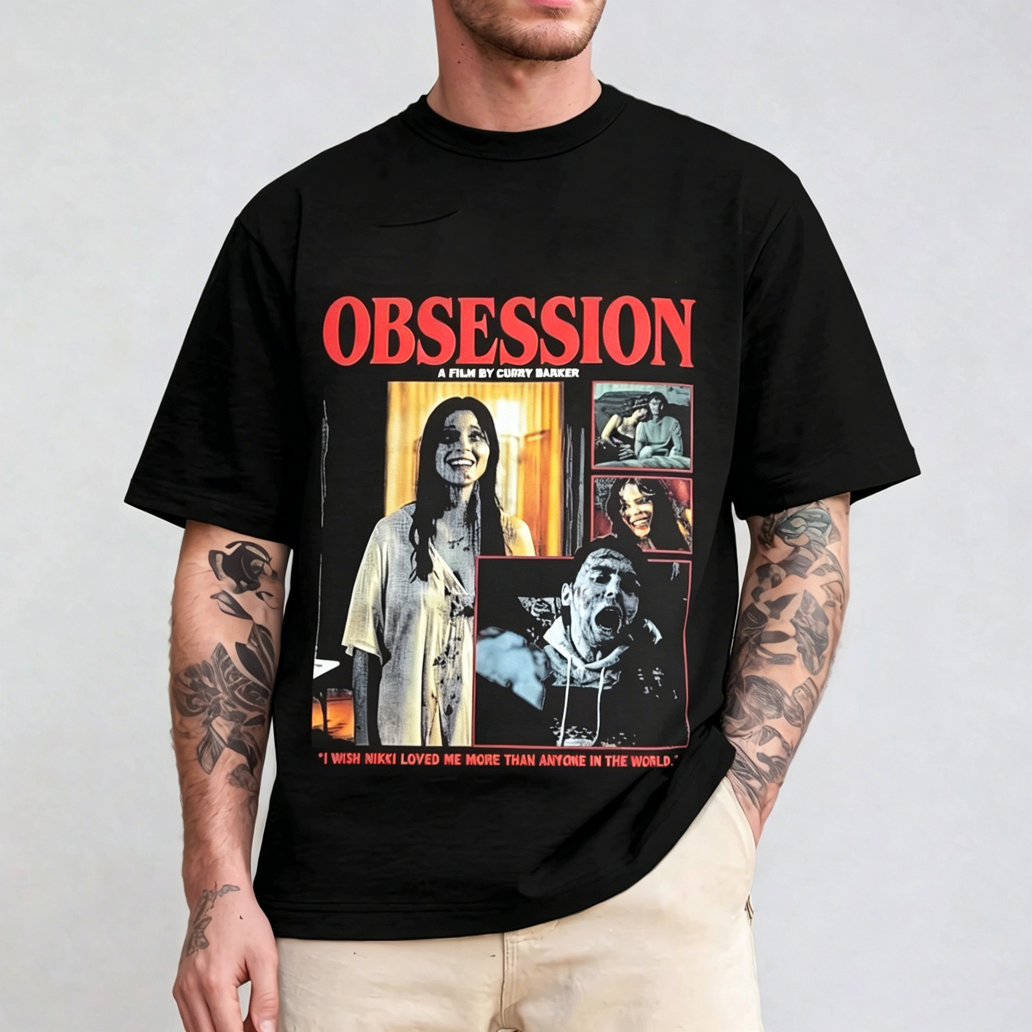 Premium Obsession Film Curry Barker Vintage Washed T-shirt/Crewneck/Hoodie