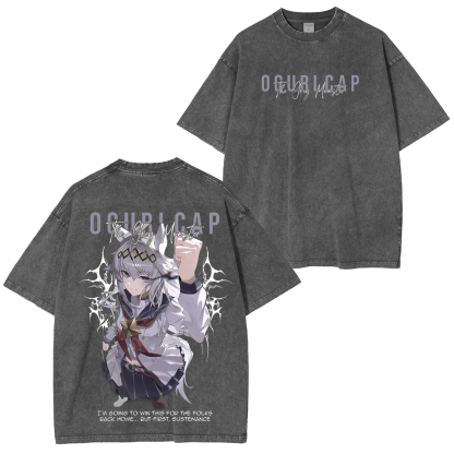 Umamusume: Pretty Derby Series Oversized Unisex Washed T-Shirt