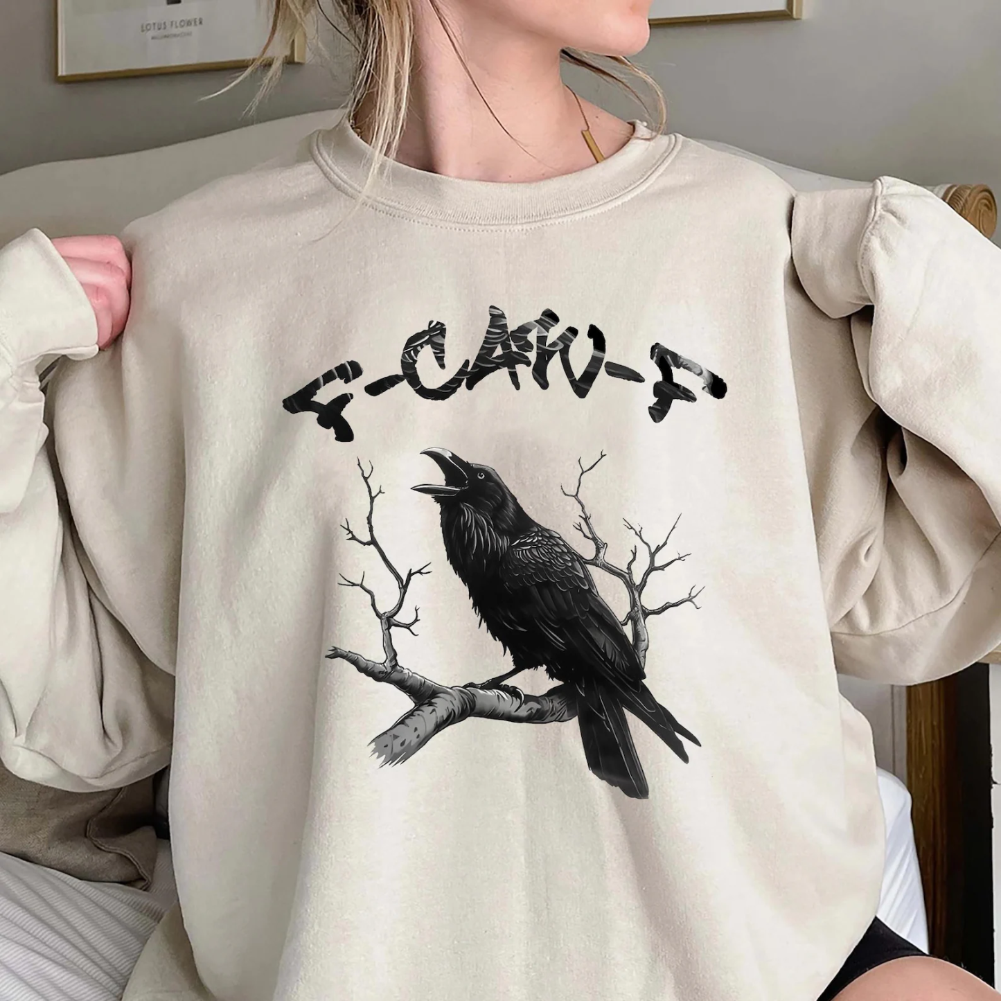 F-caw-F Funny Raven Unisex Shirt/Crewneck/Hoodie