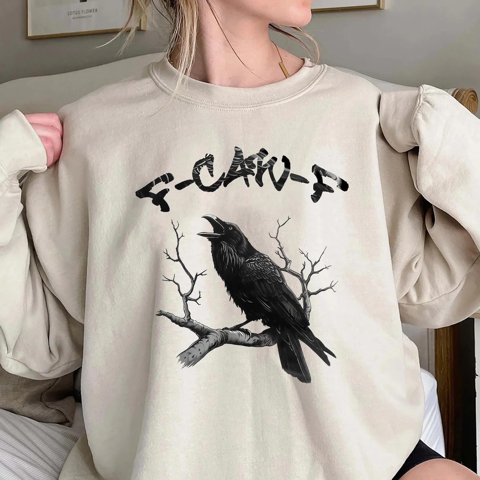 F-caw-F Funny Raven Unisex Shirt/Crewneck/Hoodie