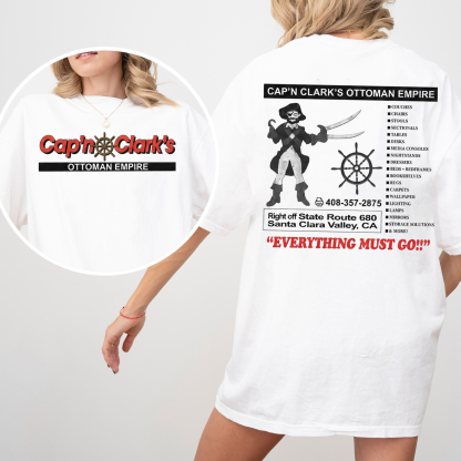Backrooms Movie,Cap'n Clark's Ottoman Empire, Retro Horror Movie Unisex Shirts/Crewneck/Hoodie