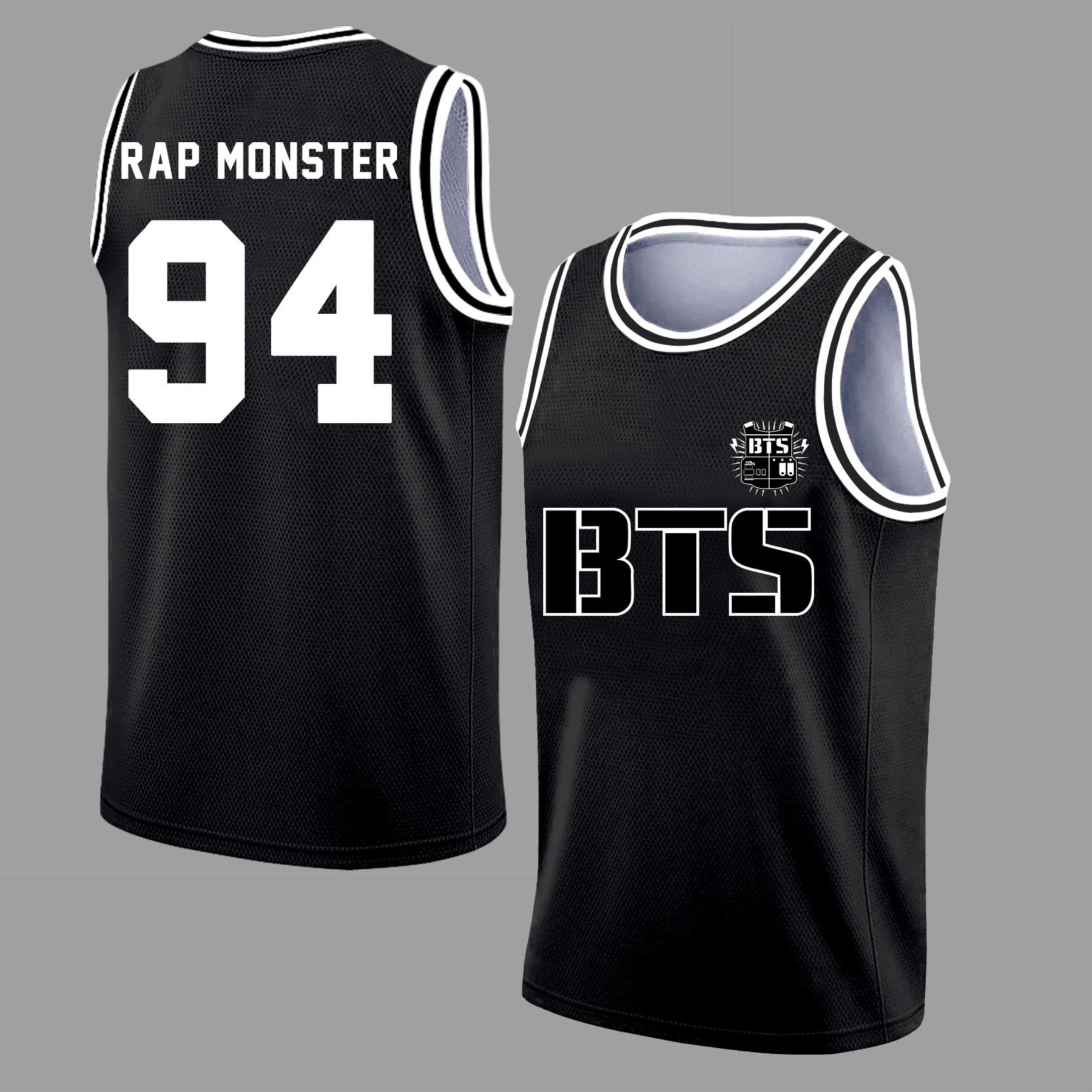 Rap Monster,Custom BTS Basketball Jersey