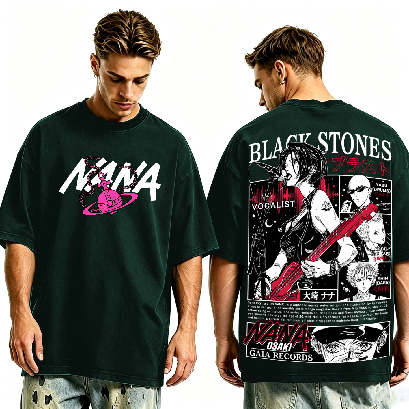 Black Stones Nana Washed T-shirt/Crewneck/Hoodie